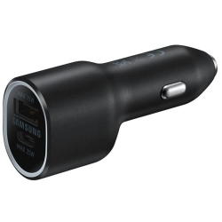 SAMSUNG Ładowarka samochodowa do gniazda zapalniczki 2x USB 25W czarna
