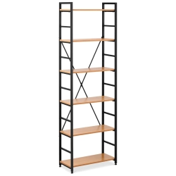 FROMM&STARCK STAR_BC_05 – regał loftowy na książki, 6 półek, 60 × 28 ×