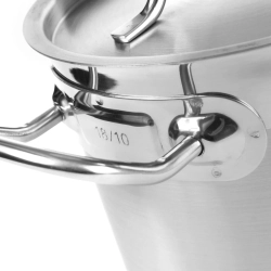 Garnek wysoki Profi Line z pokrywką dno Sandwich 6 l śr. 200 x 190 h