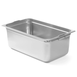 Pojemnik GN z chowanymi uchwytami stal nierdzewna GN1/1 530x325mm wys