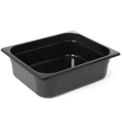 Pojemnik gastronomiczny GN 1/2 z czarnego poliwęglanu 325x265x200mm 12.5L