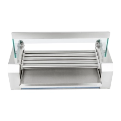 Royal Catering Grill rolkowy z pokrywą roller grill podgrzewacz do parówek