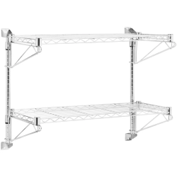 Royal Catering Półka druciana ścienna podwójna do 60 kg 90 x 35 x 60 cm