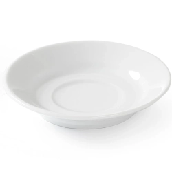 Spodek do filiżanki do kawy OPTIMA biała porcelana śr. 90mm zestaw 12szt