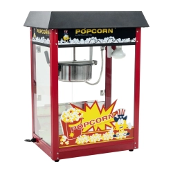Royal Catering Barowa maszyna do popcornu z czarnym daszkiem