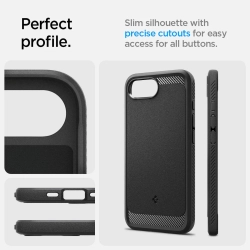 SPIGEN Etui case na iPhone 16e Rugged Armor MagSafe - czarne