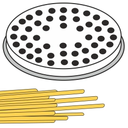 Końcówka sitko do wyrobu makaronu BIGOLI grube nitki 22 otwory śr. 3 mm