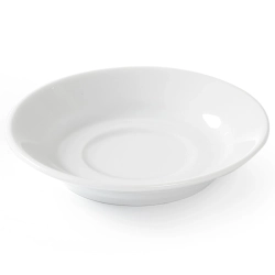 Spodek do filiżanki do kawy i herbaty OPTIMA biała porcelana śr. 115mm