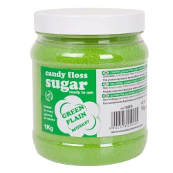GSG24 Kolorowy cukier do waty cukrowej zielony naturalny smak waty