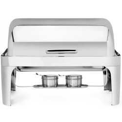 Podgrzewacz do potraw na pastę RollTop GN1/1 65mm stalowy - Hendi 470305