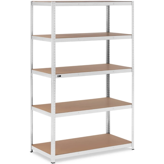 MSW Regał magazynowy metalowy 5 półek 750 kg 120 x 60 x 197 cm szary
