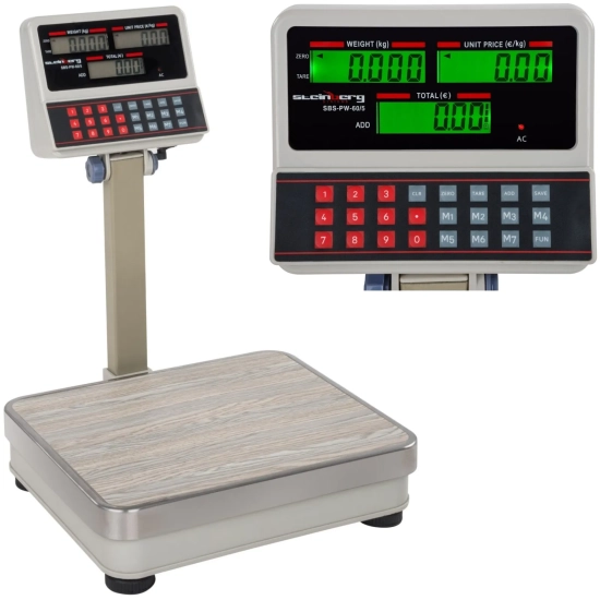 Waga sklepowa platformowa Steinberg Systems SBS-PW-60/5, 60 kg / 5 g
