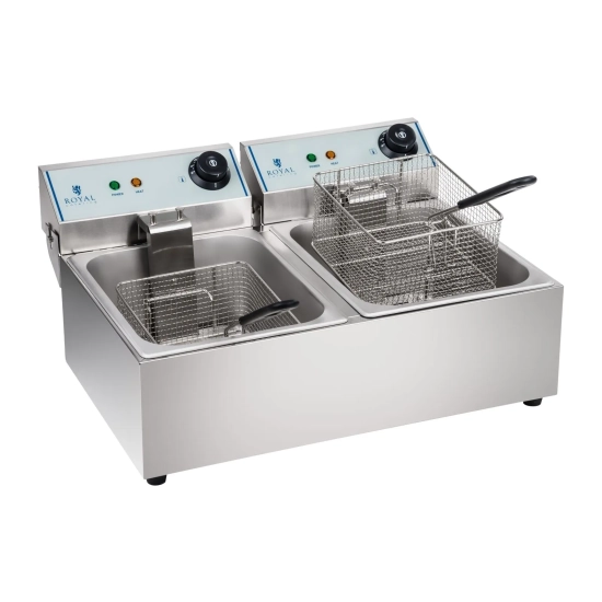 Royal Catering Frytownica elektryczna podwójna 2x5L