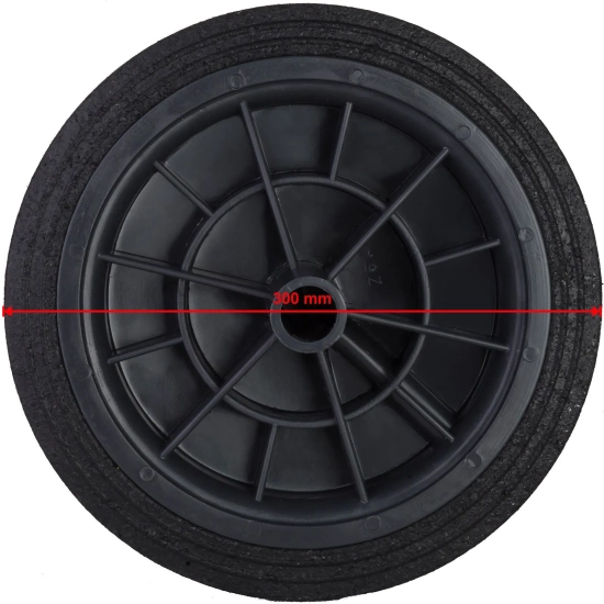 PRO-LINE Koło kółko do kubła kontenera na odpady gumowe śr. 300mm