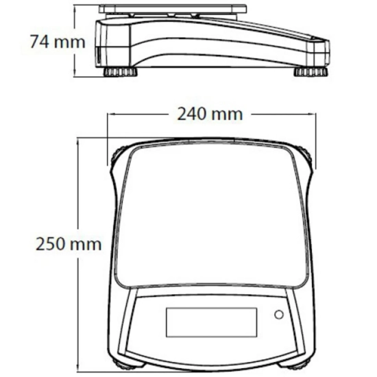 Waga laboratoryjna techniczna szybka dokładna NAVIGATOR NVT 6200g / 0.1g