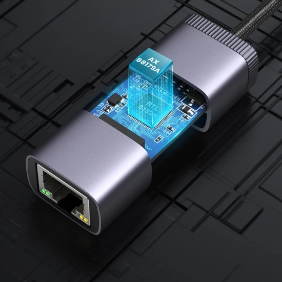UGREEN Zewnętrzna karta sieciowa USB Typ C - RJ45 1Gbps