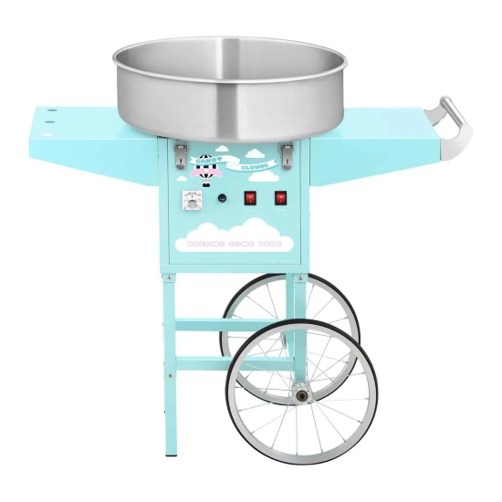 Royal Catering Mobilna maszyna do waty cukrowej turkusowa śr. misy 520mm +