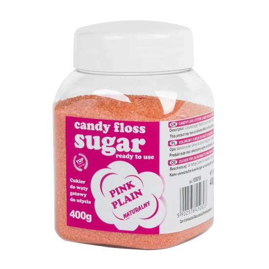 GSG24 Kolorowy cukier do waty cukrowej różowy naturalny smak waty cukrowej