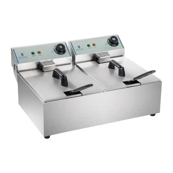 Royal Catering Frytownica elektryczna podwójna 2x5L