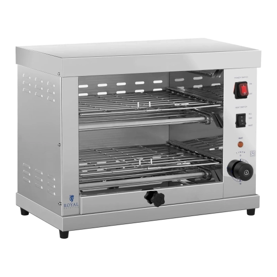 Royal Catering Podwójny toster opiekacz salamander 3250W
