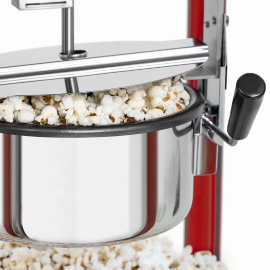 Royal Catering Barowa maszyna do popcornu z czerwonym daszkiem