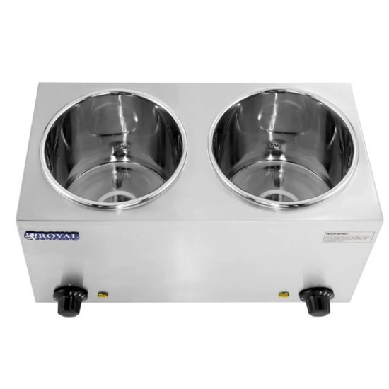 Royal Catering Bemar elektryczny podgrzewacz do zupy 300W 230V 2 x 3.8L