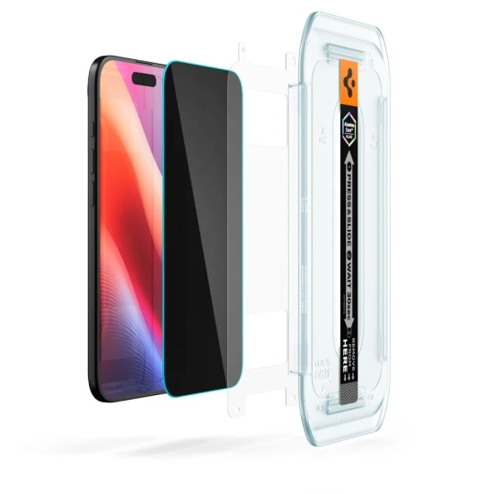 SPIGEN Szkło prywatyzujące z aplikatorem na iPhone 17 Air Glas.TR EZ Fit