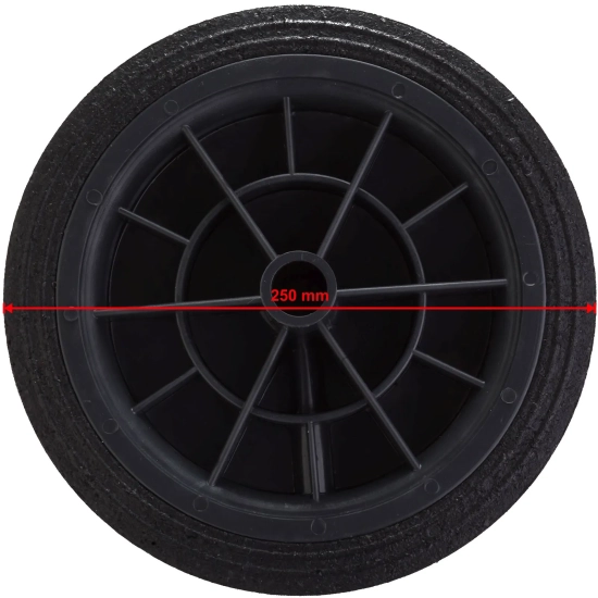 PRO-LINE Koło kółko do kubła kontenera na odpady gumowe śr. 250mm