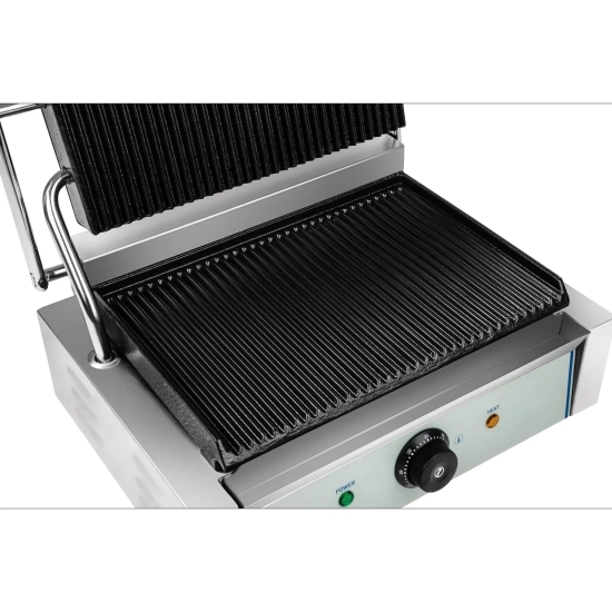 Royal Catering Grill kontaktowy dwustronny ryflowany PANINI