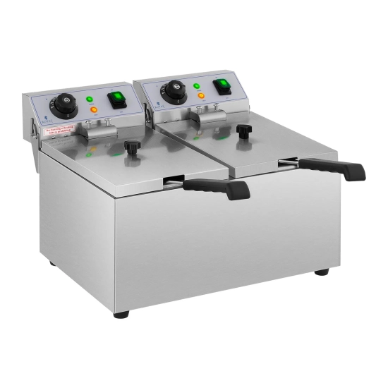 Royal Catering Frytownica podwójna gastronomiczna elektryczna 230 V 2 x