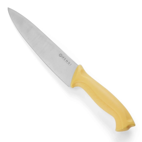 Nóż kucharski do drobiu HACCP 320mm - żółty - HENDI 842638