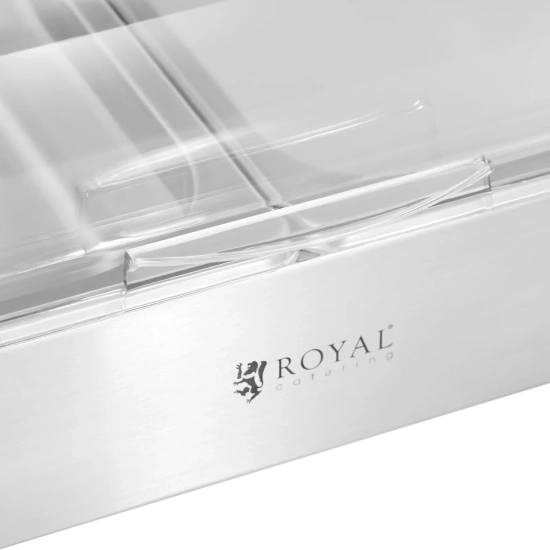 Royal Catering Witryna ekspozycyjna bufetowa śniadaniowa z pokrywą rolltop