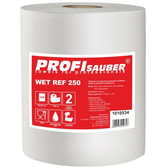 PROFI SAUBER Ściereczki do wiaderka do nasączania ProfiSauber WET REF 250
