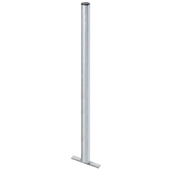 MEVA Słupek stalowy ocynkowany do kosza ulicznego na śmieci 60x1200mm