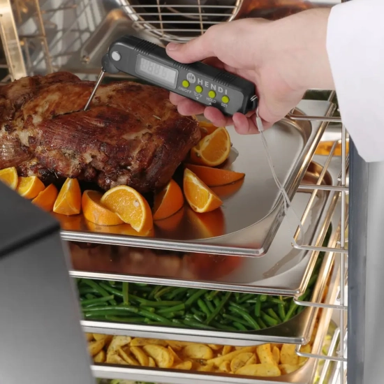 Termometr gastronomiczny cyfrowy ze składaną sondą - Hendi 271308