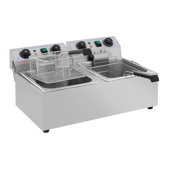 Royal Catering Frytownica nastawna gastronomiczna elektryczna TIMER 230 V