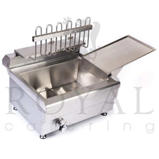 Royal Catering Smażalnik do pączków lub ryb z półką DWA KOSZE 24L