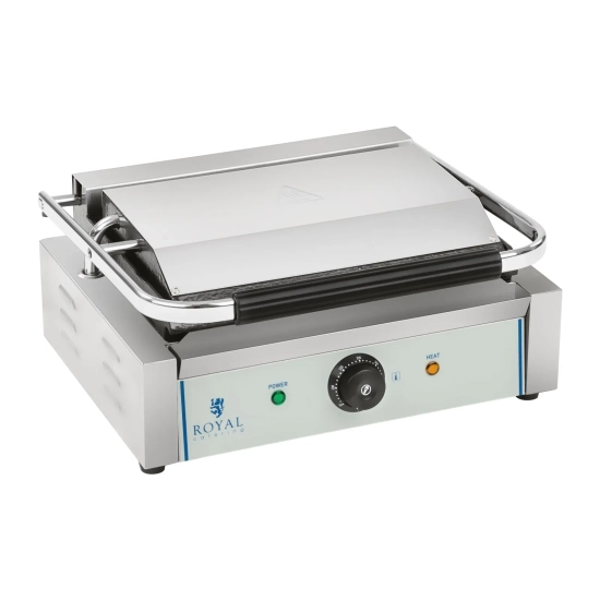 Royal Catering Grill kontaktowy dwustronny ryflowany PANINI