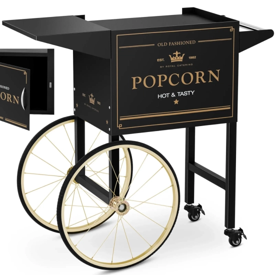 Royal Catering Wózek podstawa do maszyny do popcornu z szafką retro 51 x