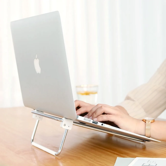 UGREEN Regulowana podstawka stojak pod laptopa srebrny