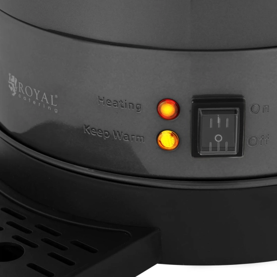 Royal Catering Zaparzacz do kawy herbaty z kranem i tacką ociekową 14 l