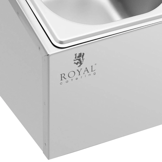 Royal Catering Ekspozytor stojak na pojemniki gastronomiczne 8 x GN 1/6 +