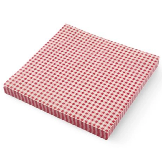 Papier pergaminowy do przekąsek frytek nadruk KRATKA 500 szt. 306x305 mm