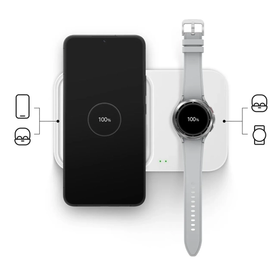 Ładowarka Samsung Wireless Charger Duo indukcyjna 15W - biała