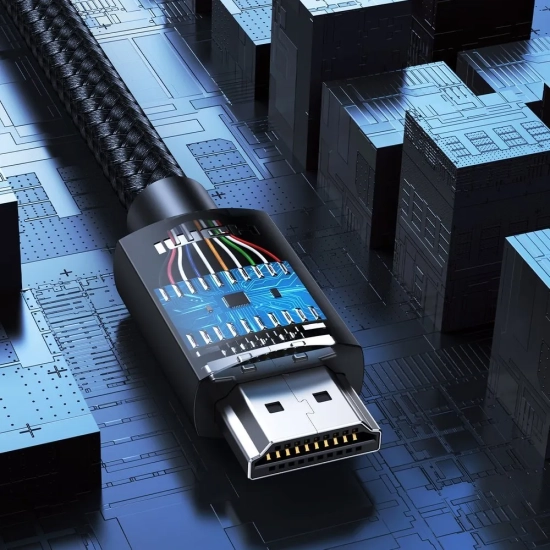 UGREEN Kabel przewód audio wideo HDMI 2.0 4K wytrzymały w oplocie 1m czarny