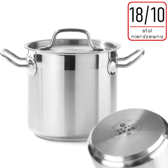 Garnek wysoki Profi Line z pokrywką dno Sandwich 50 l śr. 400 x 400 h