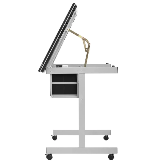 FROMM&STARCK STAR_DESK_10 – mobilne biurko kreślarskie ze szklanym blatem