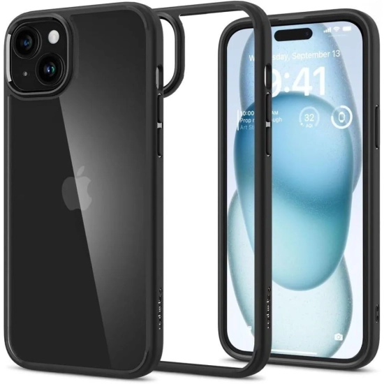 SPIGEN Etui Ultra Hybrid na iPhone 15 czarny mat