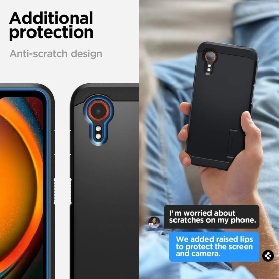 SPIGEN Etui pokrowiec na Samsung Galaxy XCover 7 Tough Armor - czarny