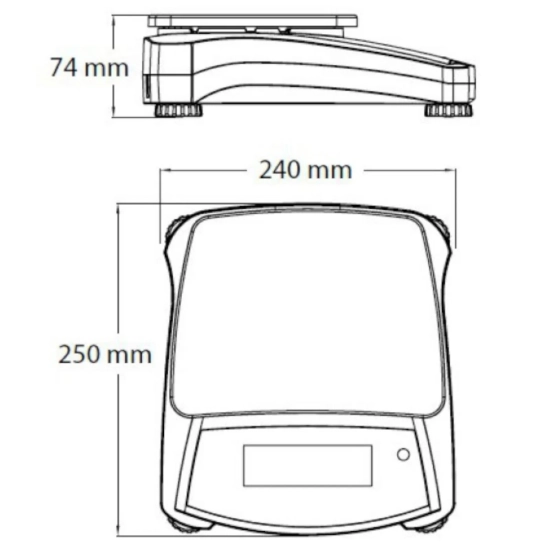 Waga techniczna stołowa precyzyjna profesjonalna NAVIGATOR NVT 6200g / 1g